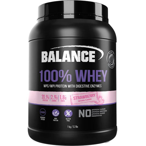 Balance 100% Whey Strawberry 1kg