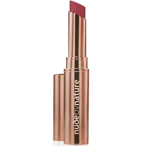nude by nature creamy matte lipstick 08 cerise
