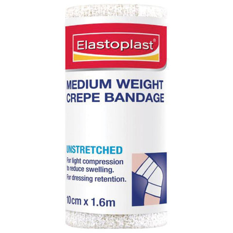 Elastoplast Medium Weight Crepe Bandage 10cmx1.6m