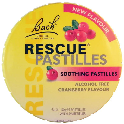 rescue remedy pastilles cranberry 50g