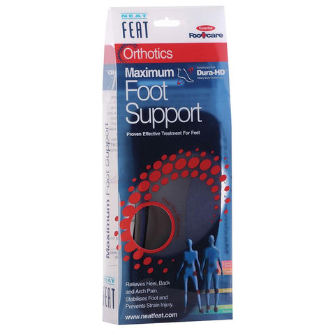 neat feat orthotics maximum foot support - large