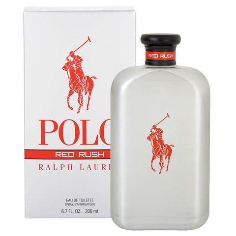 ralph lauren polo red rush for men eau de toilette 200ml spray exclusive size