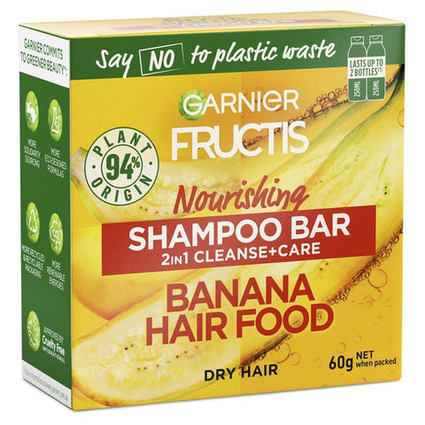 garnier fructisgarnier fructis hair food shampoo bar banana60g