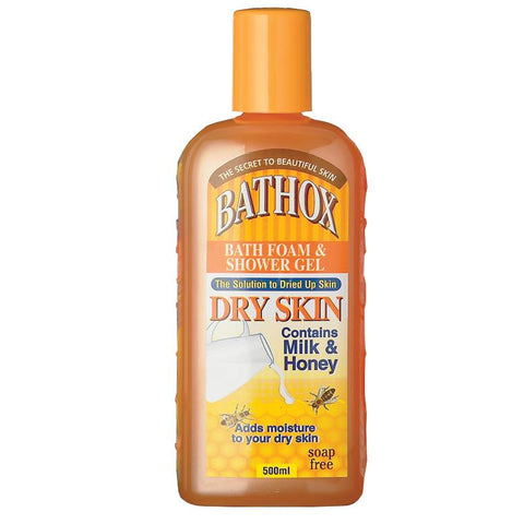 bathox shower gel 500ml milk & honey