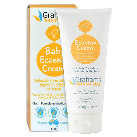 grahams natural baby eczema cream 150g
