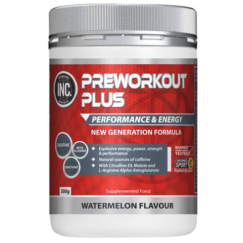 inc preworkout plus watermelon 300g
