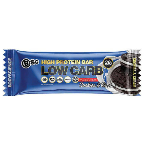 bsc high protein bar cookies & cream 60g