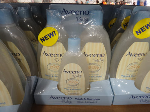 AVEENO BABY WASH AND SHAMPOO 2 X 532ML + 236ML