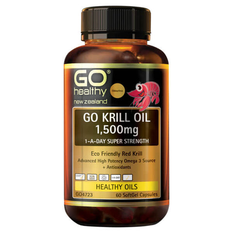 Go Healthy Krill Oil 1500mg 60c