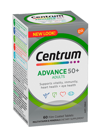 Centrum advance 50+ multivitamin 200ct