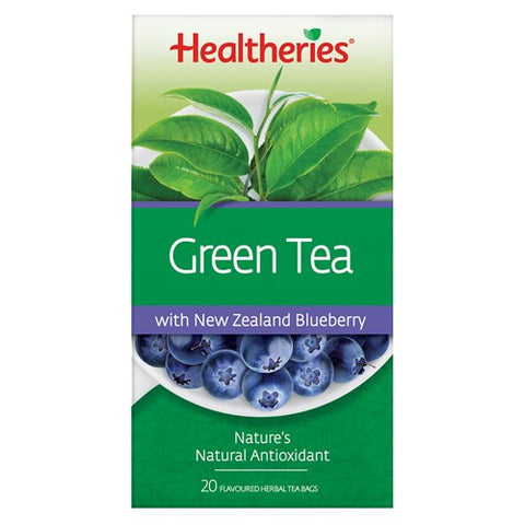 Healtheries Green Tea With Nz Blueberry 20pk