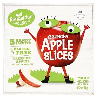 Kiwigarden Apples Slices prepacked box 45g