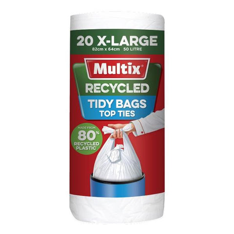 Multix Recycled Kitchen Tidy Bags XLarge 20 Pack