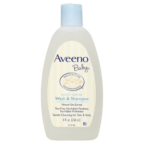 aveeno babyaveeno baby baby bath wash & shampoo236mL