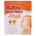 Baby Mum Mum Teething Rusks Rice Apple + Pumpkin 36g 18pk