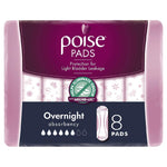 Poise Overnight Pads 8s