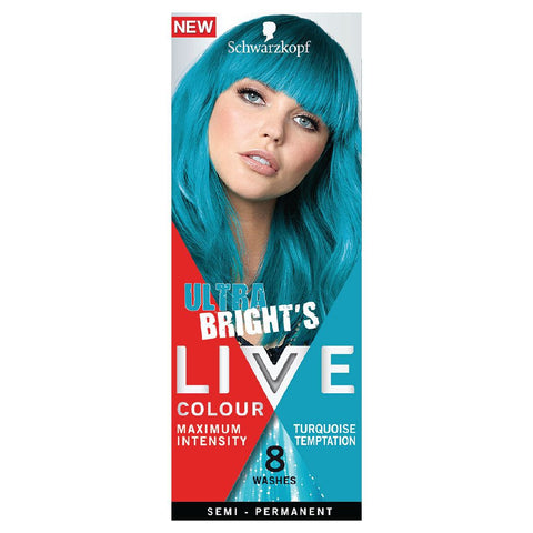 Schwarzkopf Live Ultra Bright's Turquoise Temptation Hair Colour 1ea