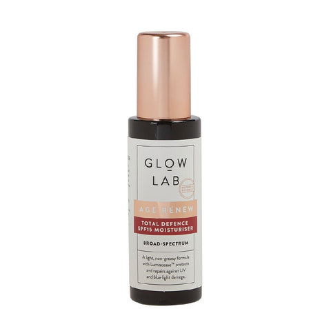 glow lab age renewglow lab age renew facial moisturiser total defense spf1550mL