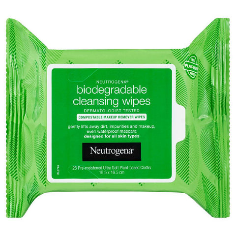 neutrogenaneutrogena facial cleanser biodegradable wipes25pack