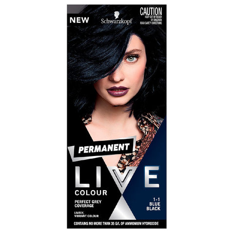 Schwarzkopf Permanent LIVE Colour 1.1 Blue Black