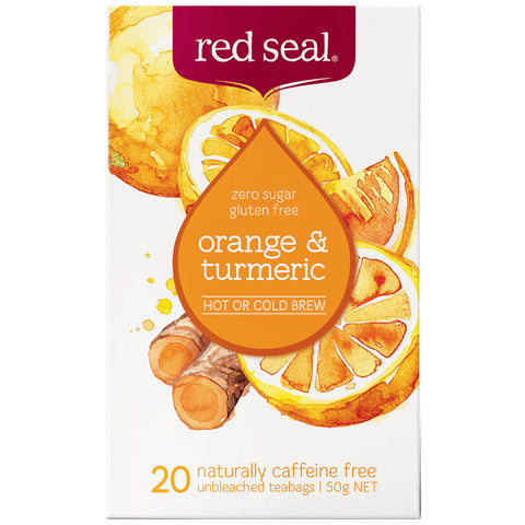 Red Seal Herbal Tea Orange & Tumeric bags 20pk