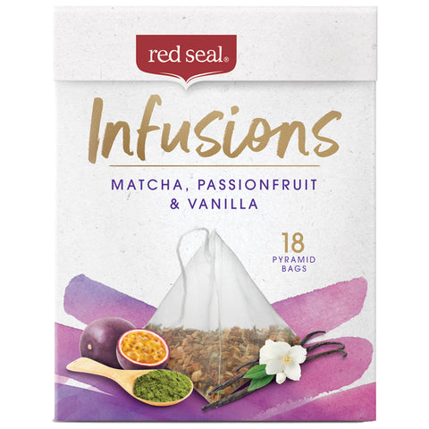 Red Seal Infusions Fruit Tea Matcha Passionfruit & Vanilla 18ea
