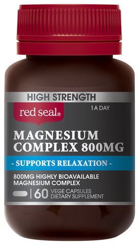 Red Seal Pharmacy Strength Magnesium Supports Relaxation 800mg 60pk