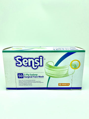 Sensi 3-Ply Face Surgical Masks (50 masks)