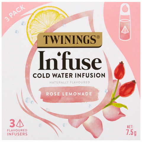Twinings Cold Water Infusion Fruit Tea Rose Lamonade trial pk 3pk
