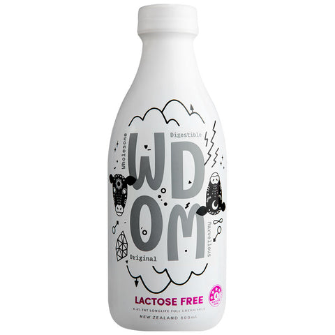 Wdom Uht Milk Lactose Free Full Cream 800ml