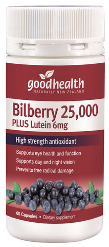 Good Health Bilberry High Strength 25000 60s