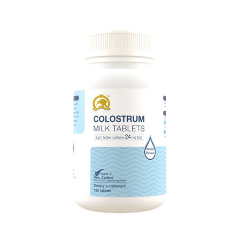 Gold Kiwi Colostrum milk tablets 24mg IgG Vanilla Flavour 180t