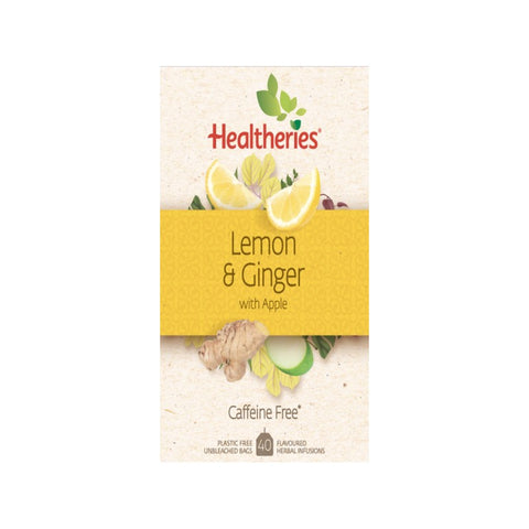 healtherieshealtheries fruit tea lemon & ginger40ea