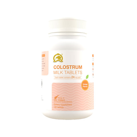Gold Kiwi Colostrum milk tablets 24mg IgG Orange Flavour (180t)