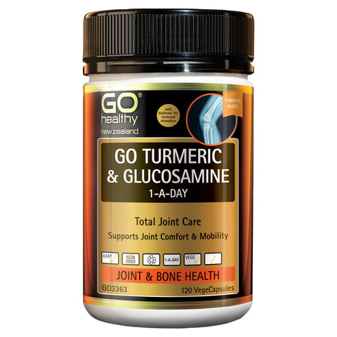 Go Turmeric & Glucosamine 1-A-Day 120 VegeCapsules