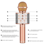 Portable KTV Microphone with Bluetooth Speaker