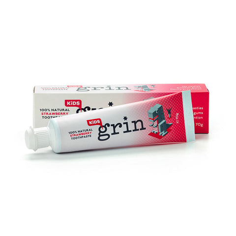 Grin 100% Natural Kids Toothpaste Strawberry 70g