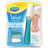 Scholl Velvet Smooth Electronic Nail Care System Blue