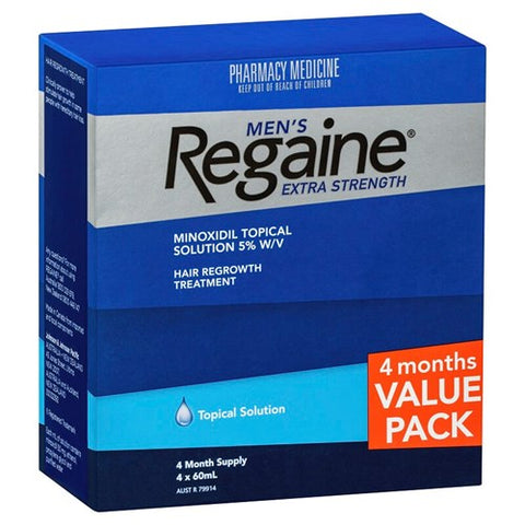 Regaine Men's Hereditary Hair Loss Treatment 4 x 60ml