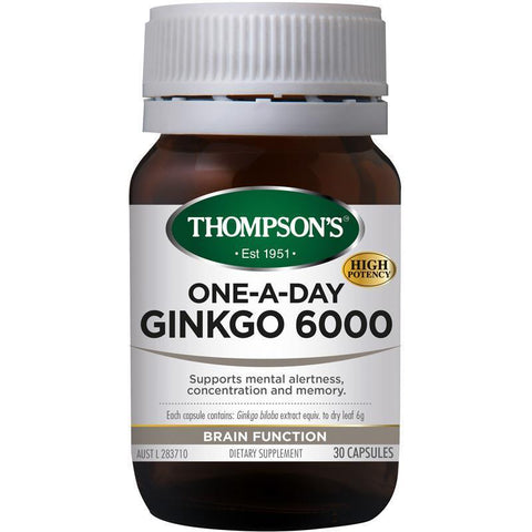 Thompsons One A Day Ginkgo 6000Mg 30 Capsules