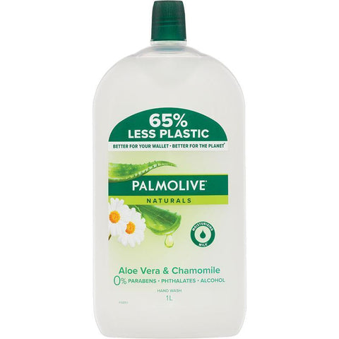 Palmolive Naturals Liquid Hand Wash Soap Aloe Vera Value Refill 1L