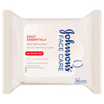 Johnson & Johnson Daily Essentials Refreshing Facial Cleansing Wipes For Normal Skin 25 Pack
