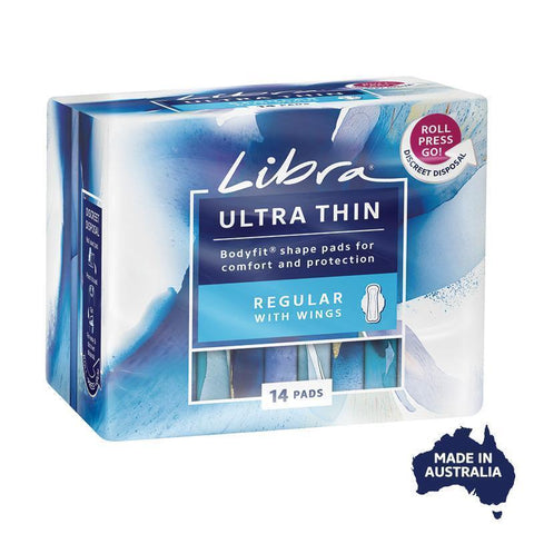 Libra Pads Ultra Thins With Wings Regular 14