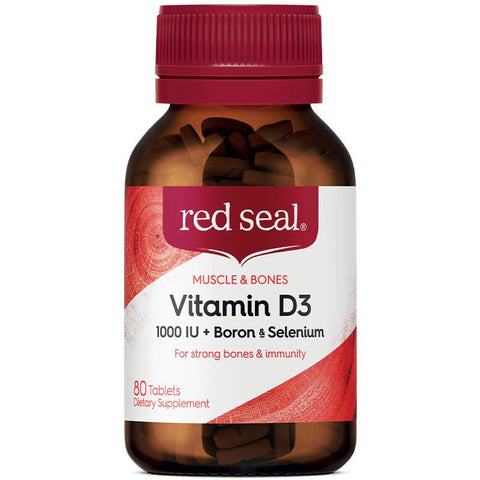 Red Seal Vitamin D3 Plus Boron & Selenium 80 Tablets