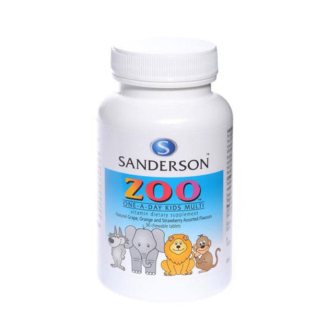 Sanderson Zoo Kids Multi Assorted Flavours Chewable 90 Tablets