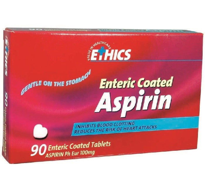 Ethics Enteric Coated Aspirin 100mg 90 Tablets HORO.co.nz