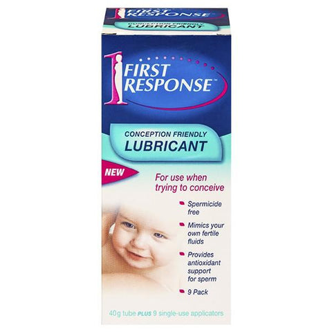 FIRST RESPONSE Conception Friendly Lubricant with Disposable Applicators 40g