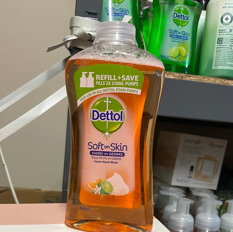 Dettol Foaming Hand Wash Lime & Orange Blossom Refill 500Ml
