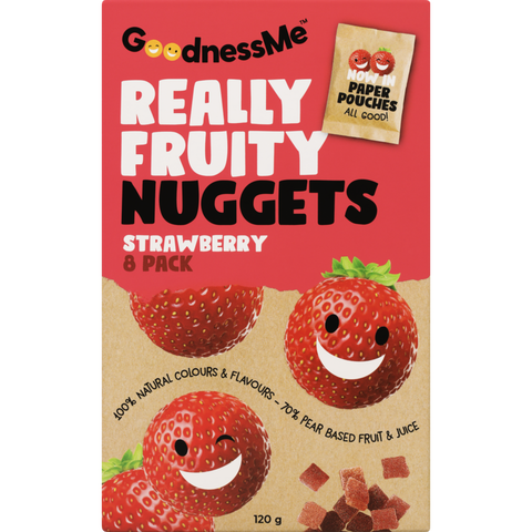Goodness Me Really Fruity Nugget Strawberry 8pk