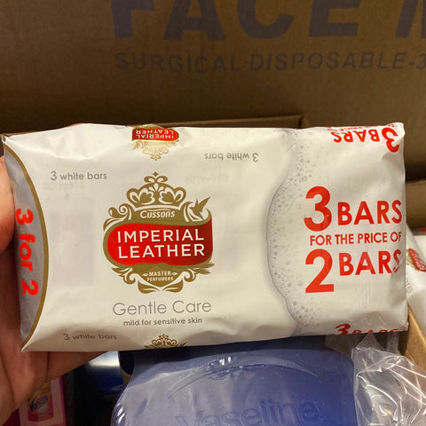 Cussons Imperial Leather 3 White Bars